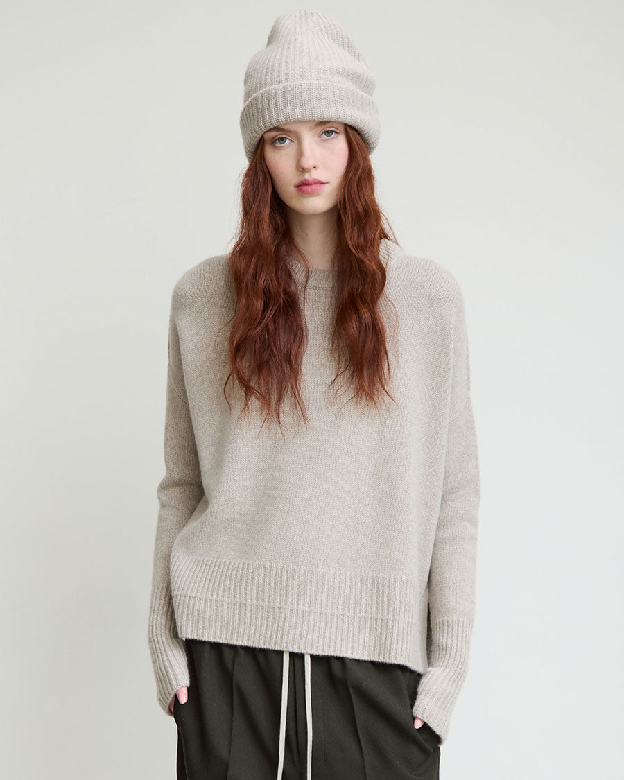 Slouchy Cashmere Crew
