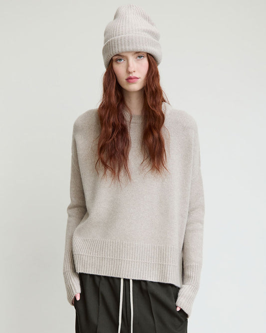 Slouchy Cashmere Crew
