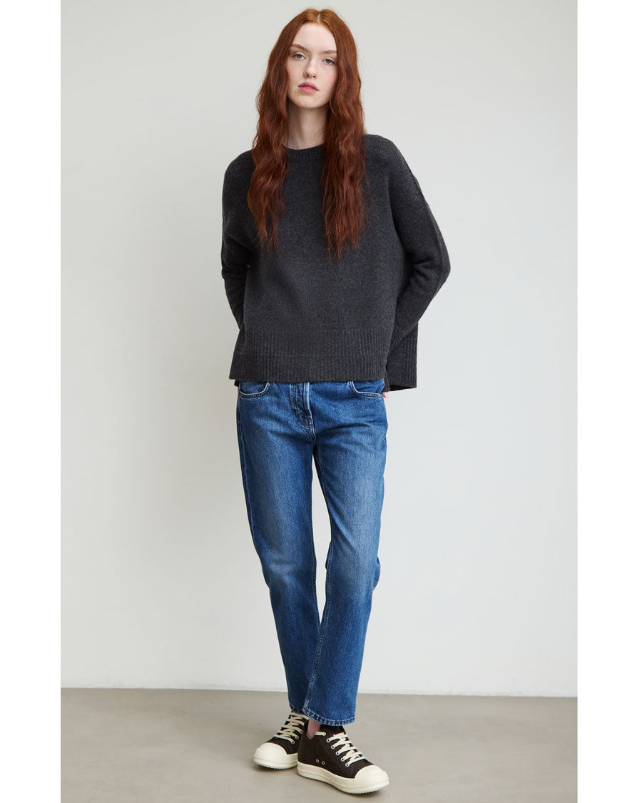 Slouchy Cashmere Crew