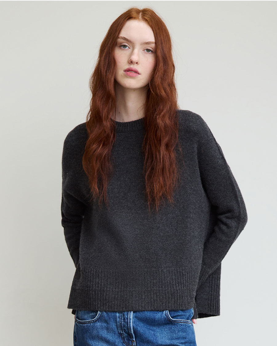 Slouchy Cashmere Crew