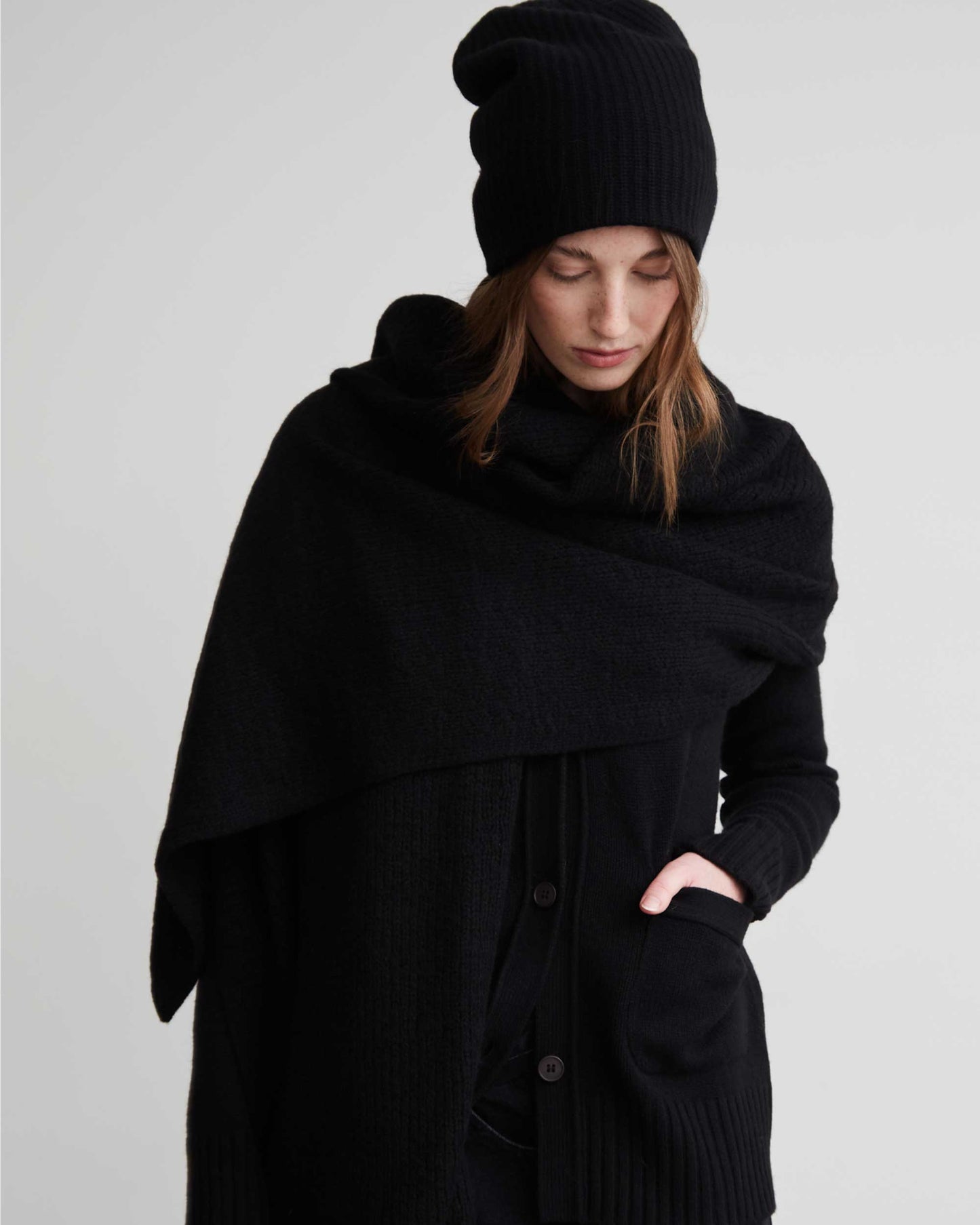 Textured Knit Scarf